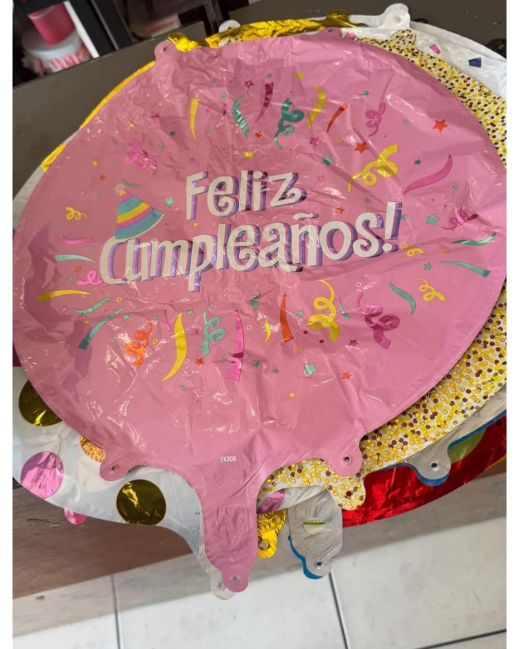 Globo Feliz Cumpleaños con helio