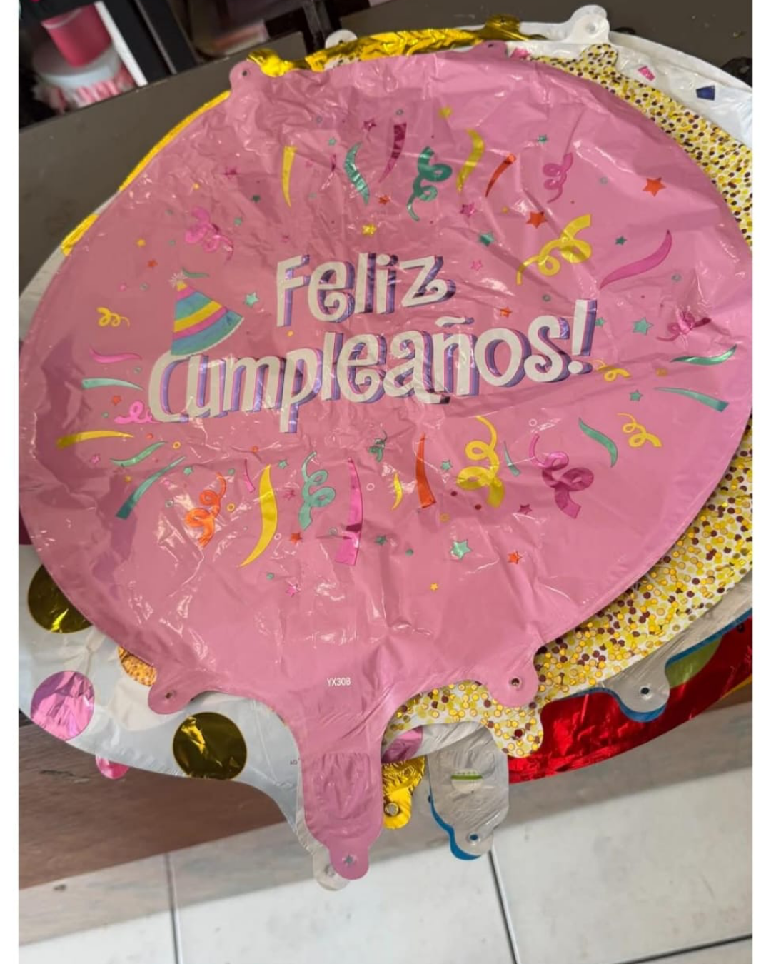 Globo Feliz Cumpleaños con helio