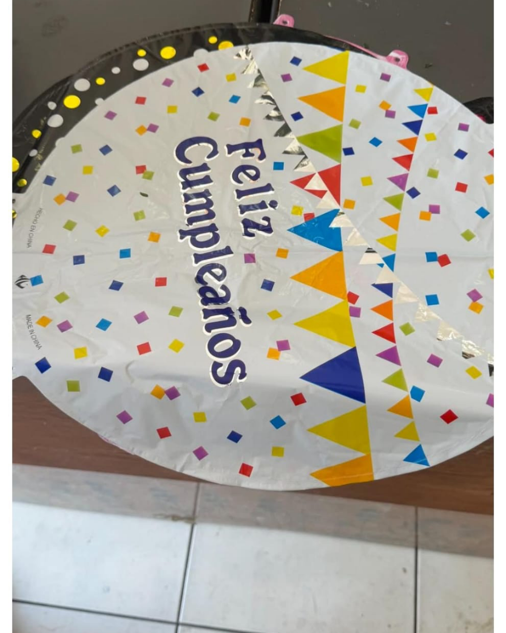 Globo Feliz Cumpleaños con helio