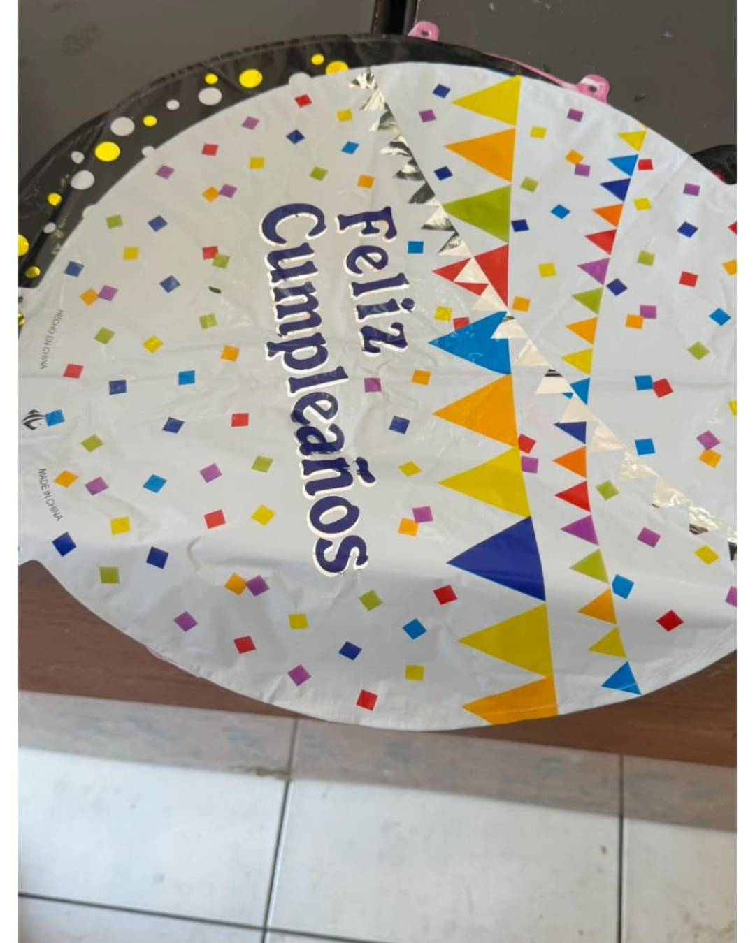 Globo Feliz Cumpleaños con helio