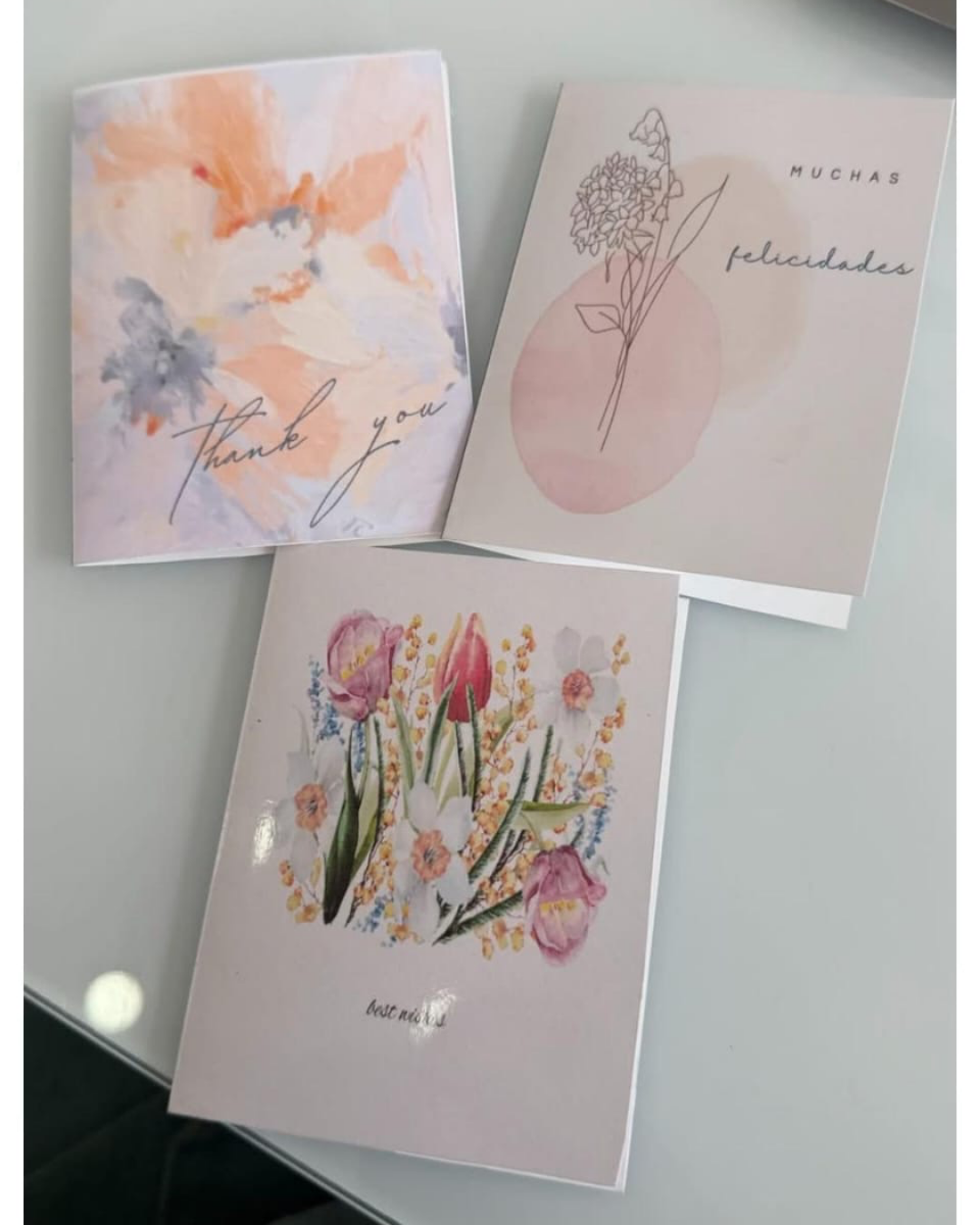 Tarjetas para mensaje grande